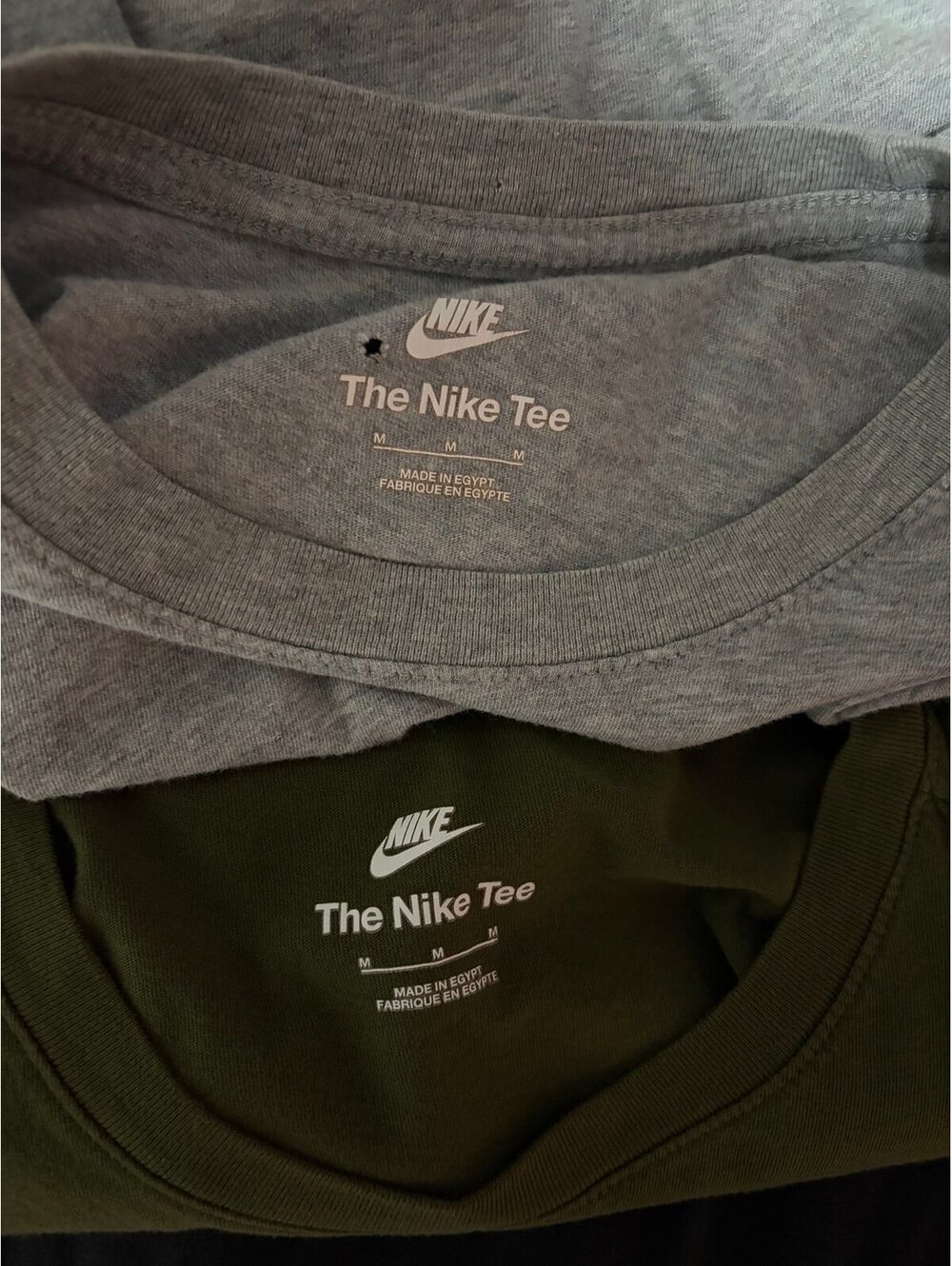 2 embroidered nike tee shirts - Mens medium